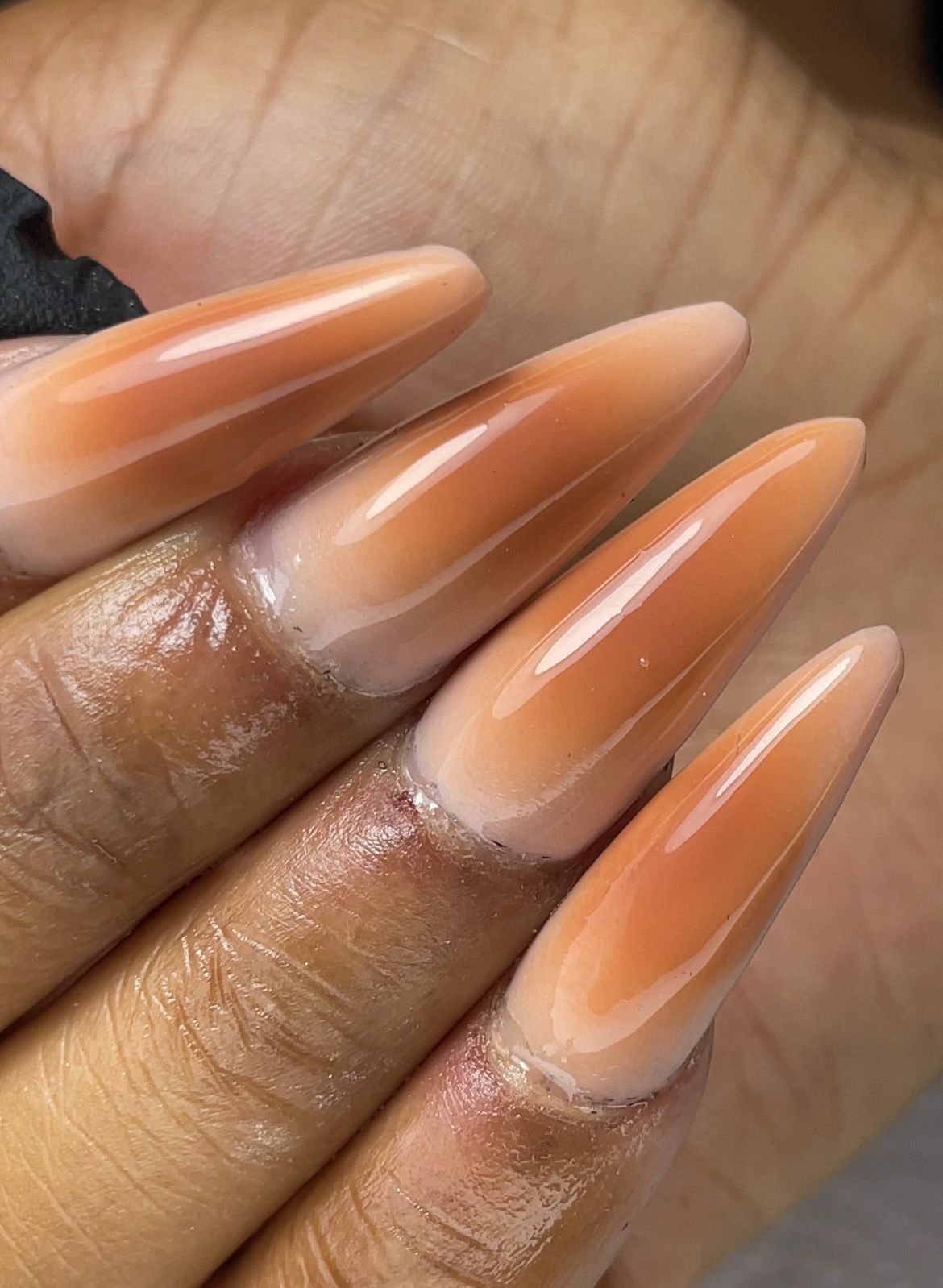 Beautifully manicured natural nails
